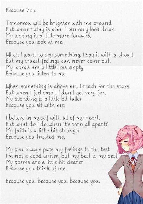 doki doki natsuki|Natsuki (DDLC)/Poems 